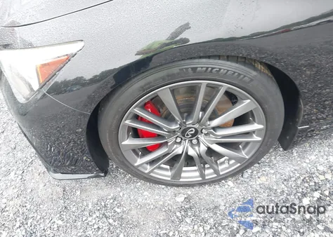 2021 Infiniti Q50 Red Sport 400 from USA, damaged, VIN JN1FV7DP6MM850115